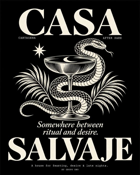 Cartel negro: una serpiente en una copa