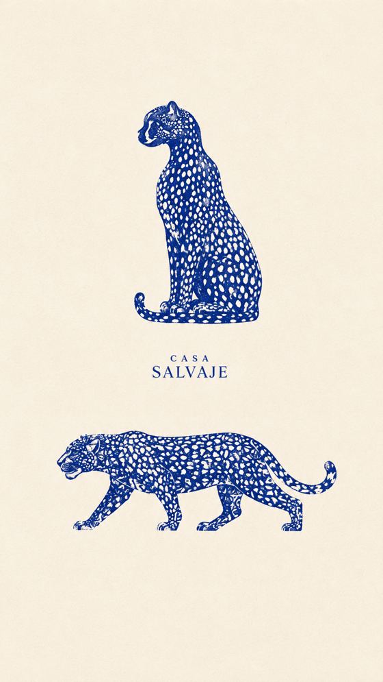 Dos jaguares azules