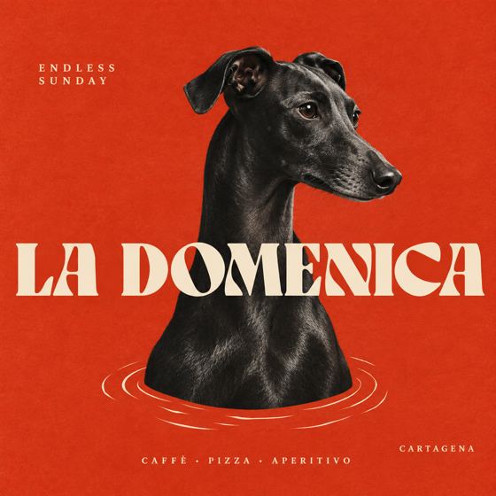 Galgo negro sobre rojo: La Domenica