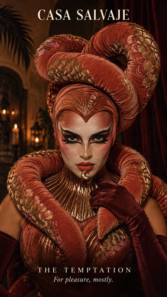 Mujer con cuernos de serpiente: The Temptation